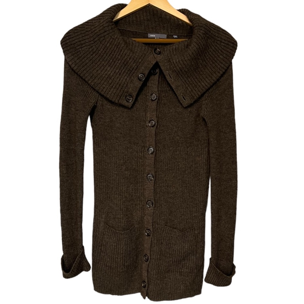 Vince Button Down Side Pockets Oversized Collar S… - image 3